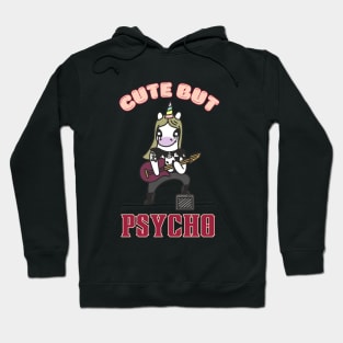 Kawaii Cute But Psycho Unicorn Hoodie